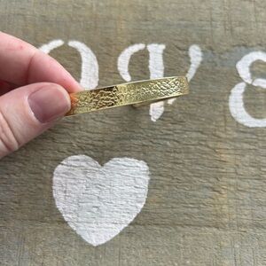 4/$100 vintage 1980 Textured Gold Bracelet
